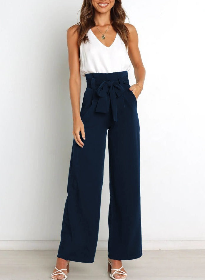 Gudrun™ | Stoffhose mit Schleife