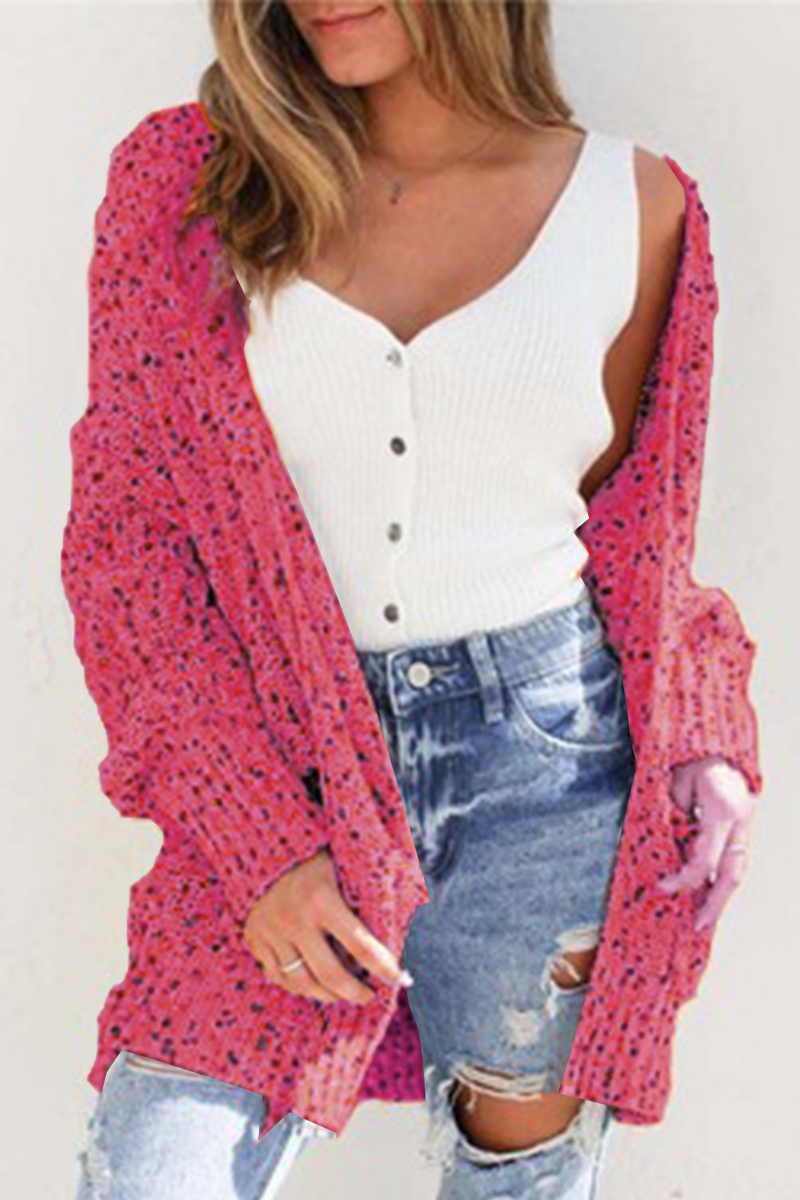 Gebreid™ | Gebreid Cardigan mit Print | Losvallend Design | Comfortabel und Kleurrijk