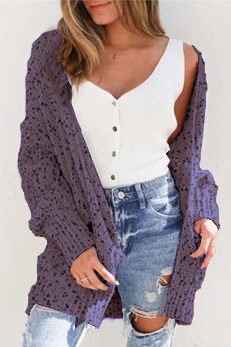 Gebreid™ | Gebreid Cardigan mit Print | Losvallend Design | Comfortabel und Kleurrijk