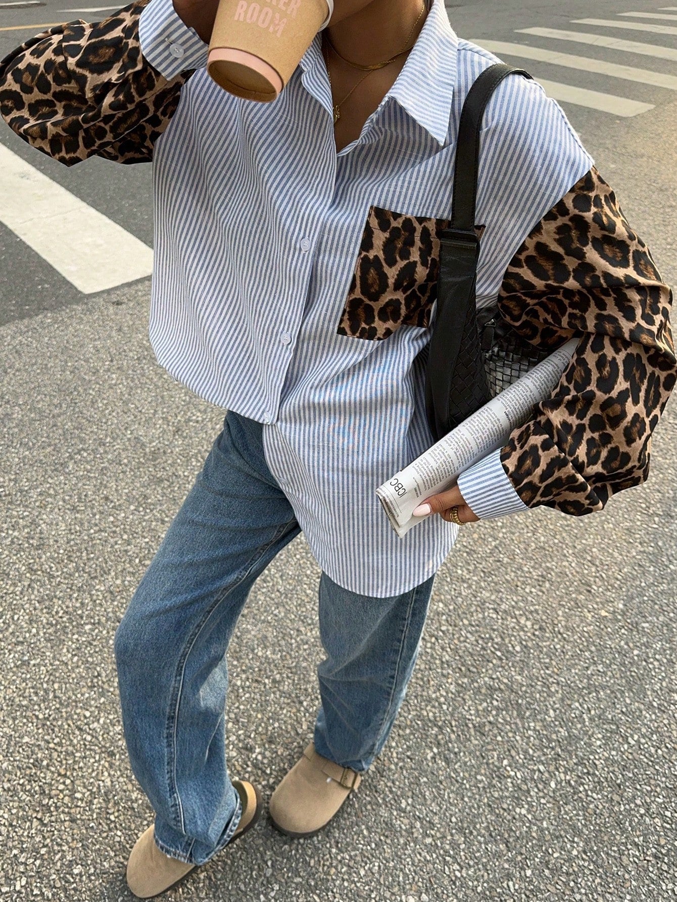 Lenora™ | Bluse mit Leeuwdetails – Opvallend, Casual & Streetstyle-klaar