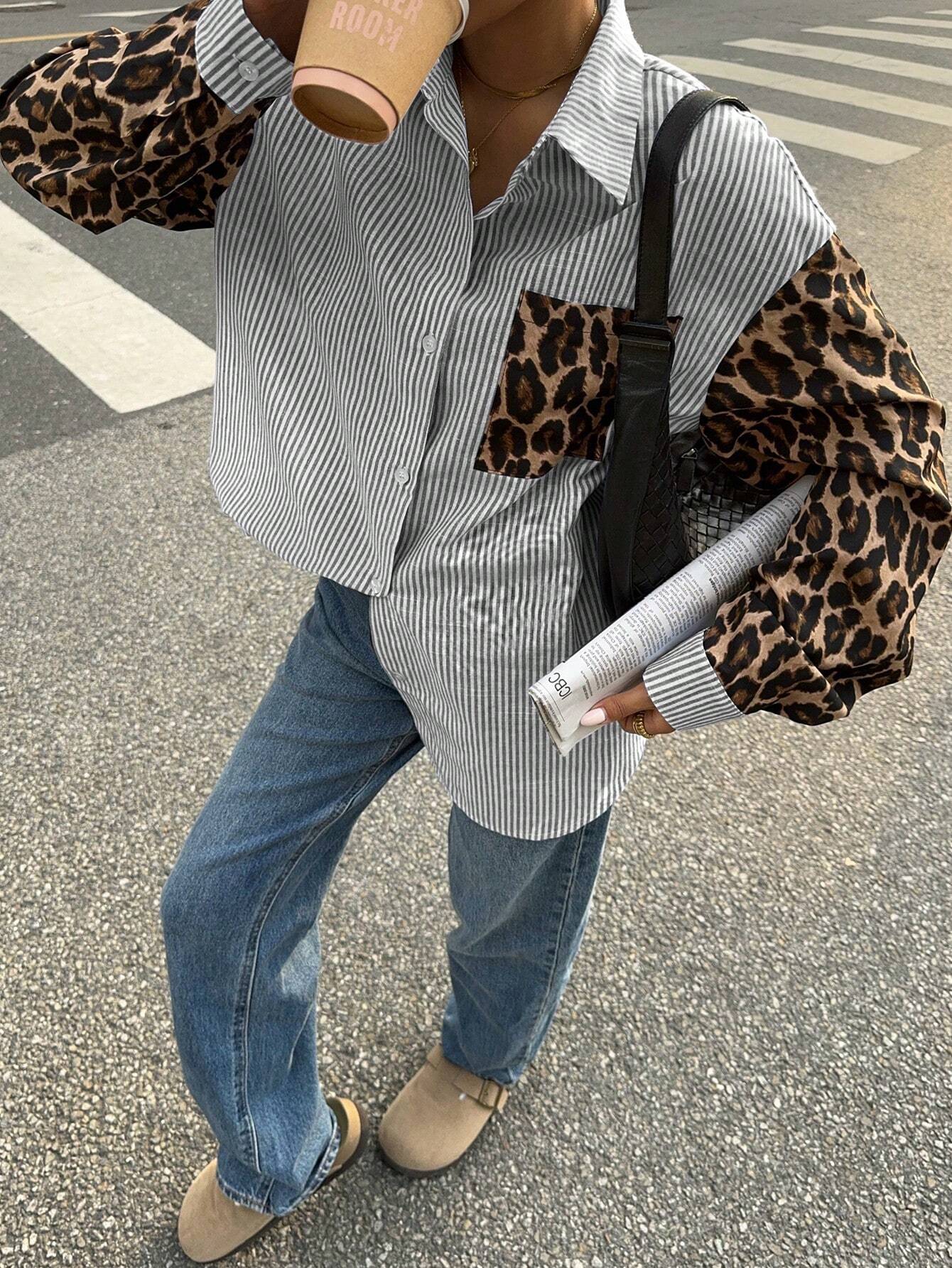 Lenora™ | Bluse mit Leeuwdetails – Opvallend, Casual & Streetstyle-klaar