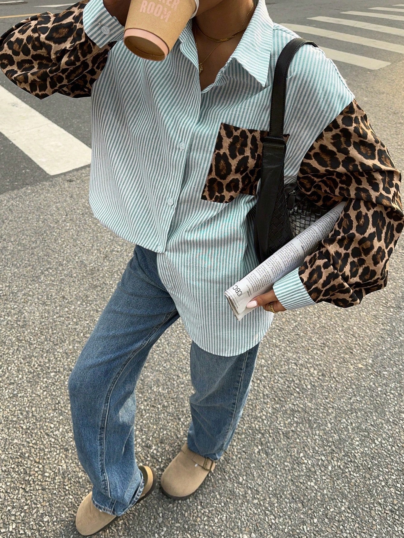 Lenora™ | Bluse mit Leeuwdetails – Opvallend, Casual & Streetstyle-klaar