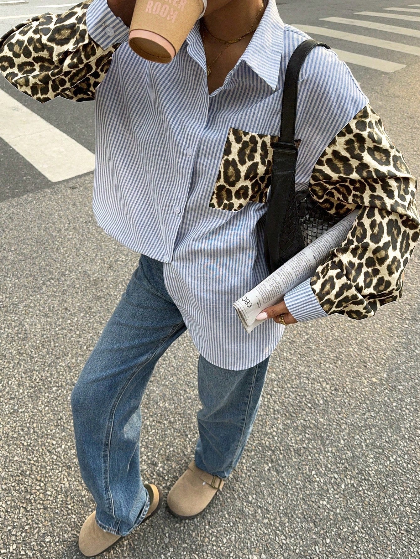 Lenora™ | Bluse mit Leeuwdetails – Opvallend, Casual & Streetstyle-klaar
