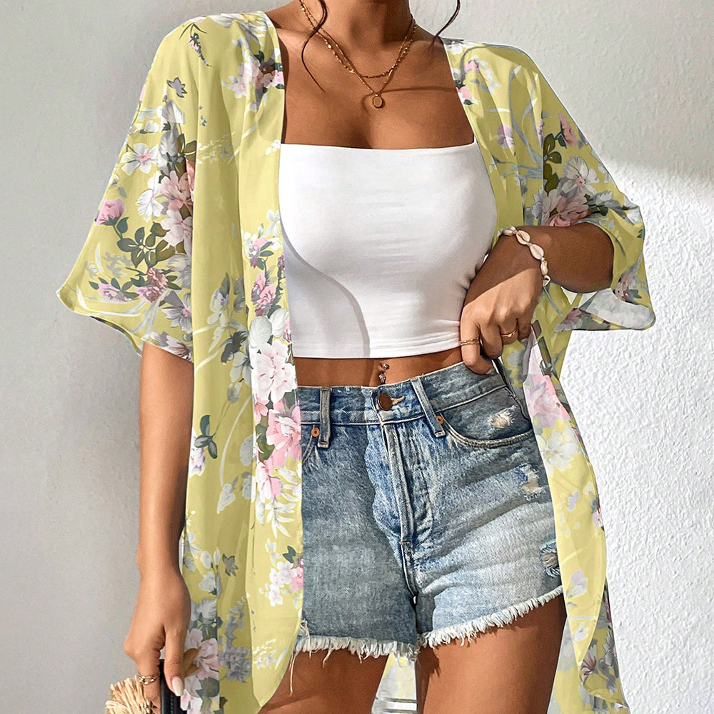 Cora™ | Bedruckte Strandjacke