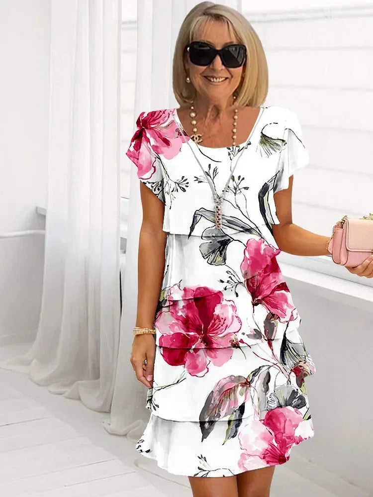 Isabel™ | Elegantes Maxi-Kleid mit Blumenprint