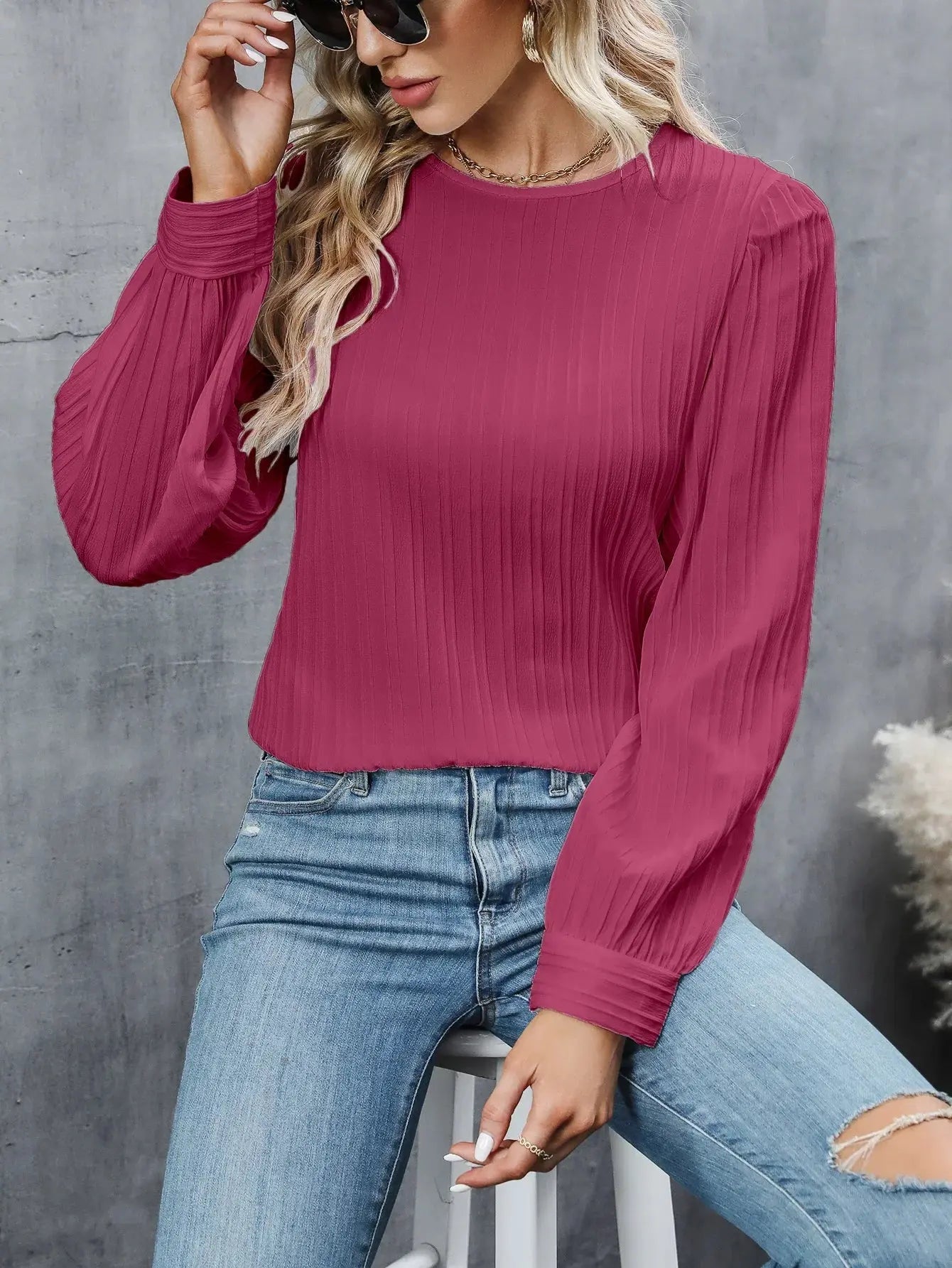 Emma™ | Zeitlose Elegante Bluse