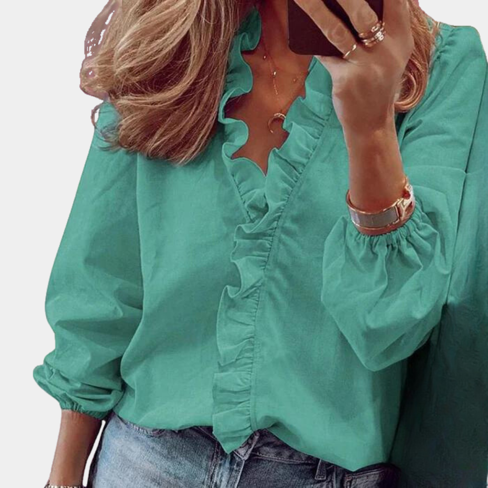 Frances™ | Bluse mit Rüschen