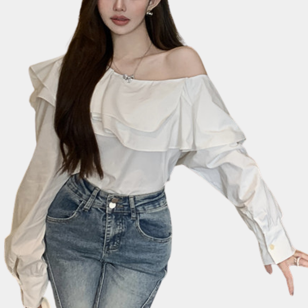 Noralie™ | One-Shoulder Bluse