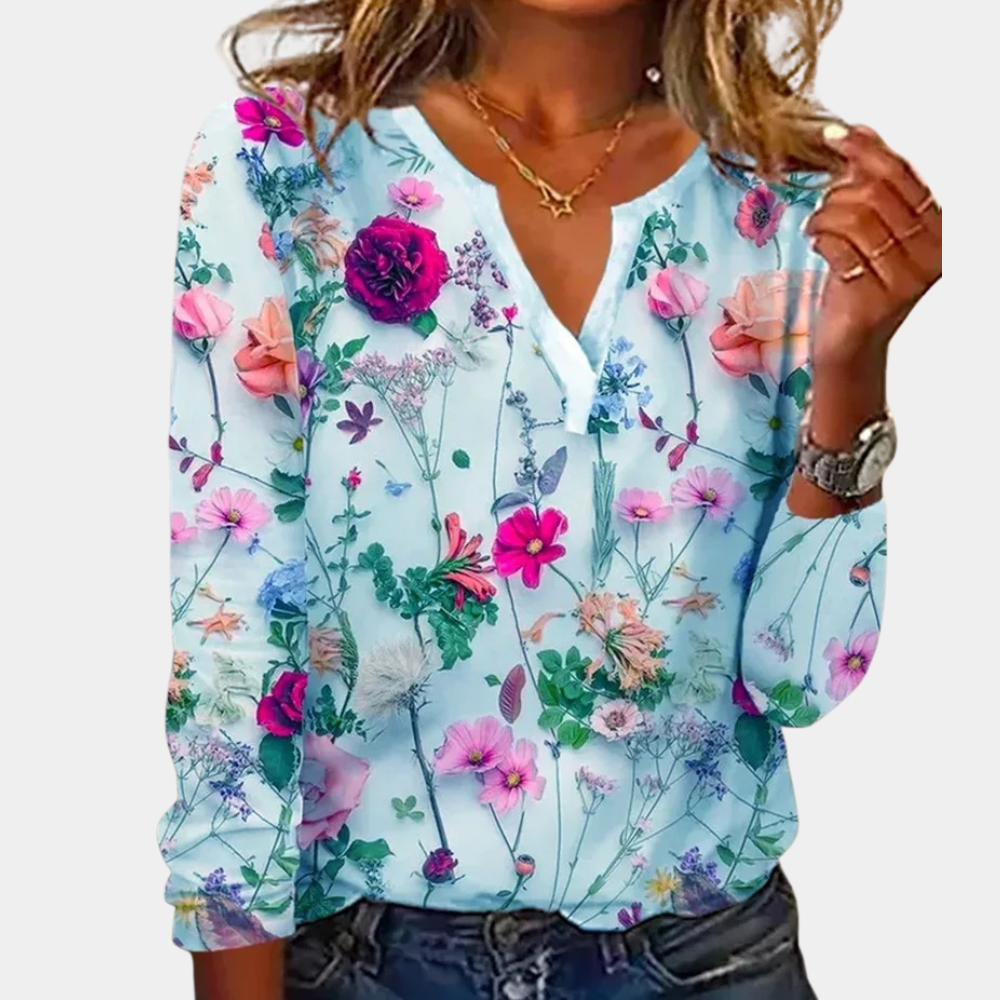 Sienna™ | Bluse mit Blumenprint und V-Ausschnitt