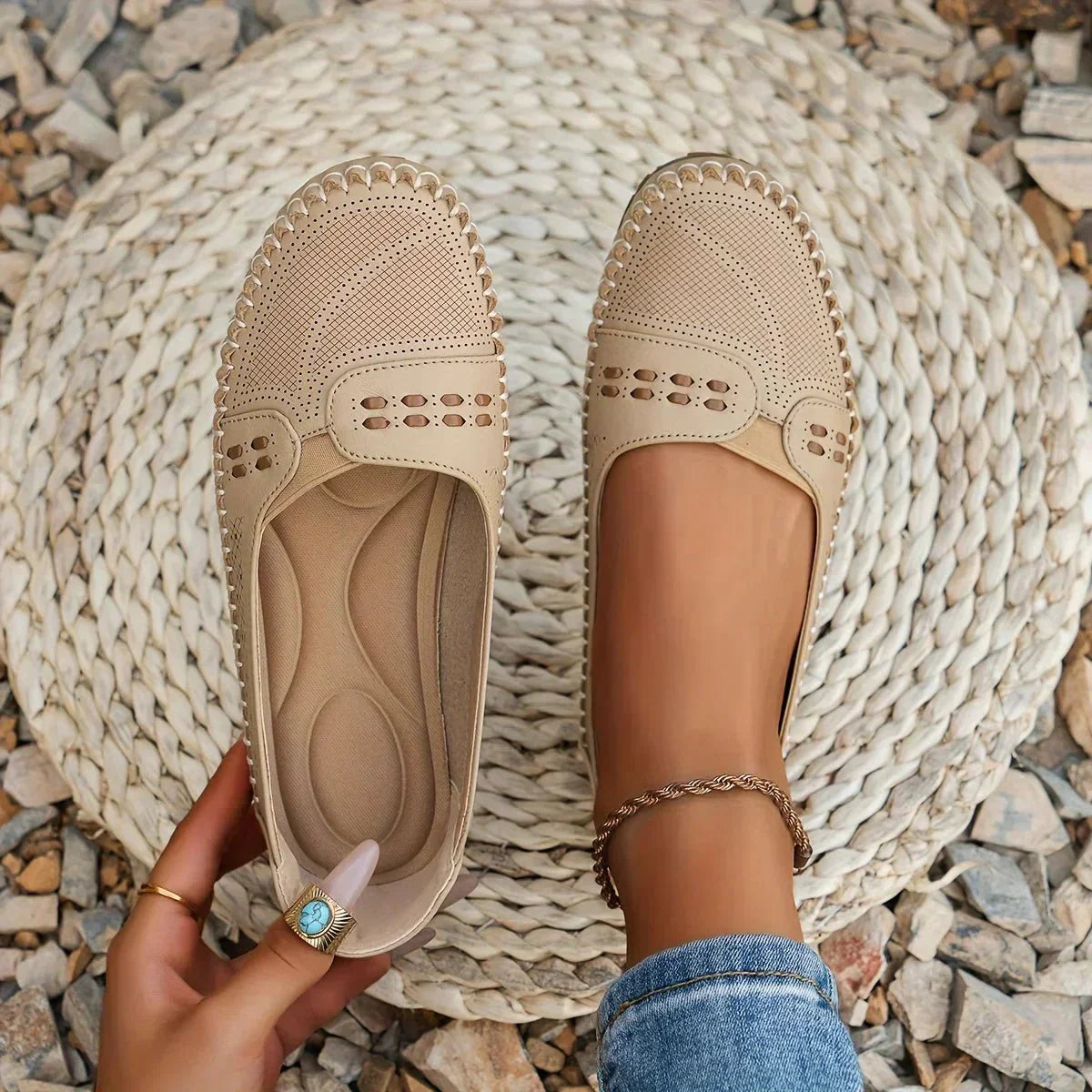 Sarah | Damenloafer mit orthopädischer Unterstützung und mit atmungsaktivem Design