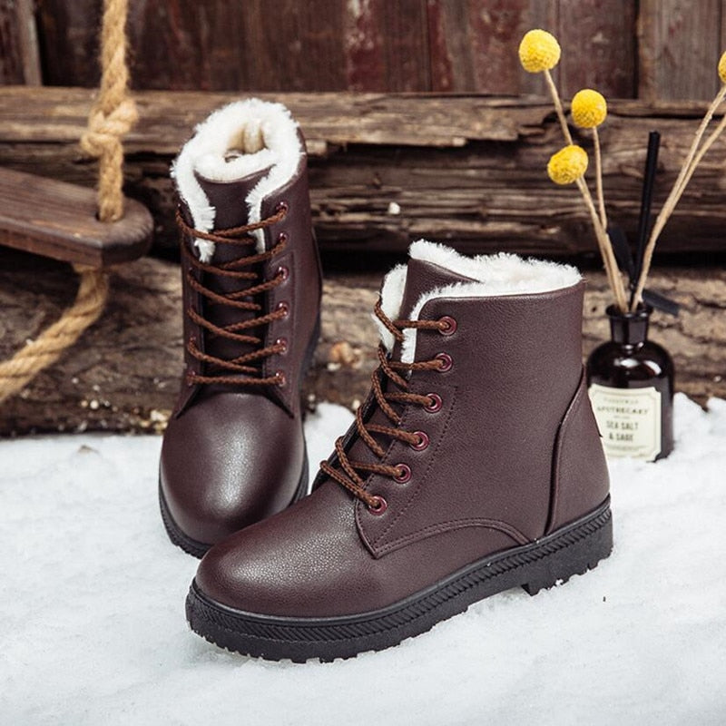 Furélle™ | Gefütterte Lederstiefel