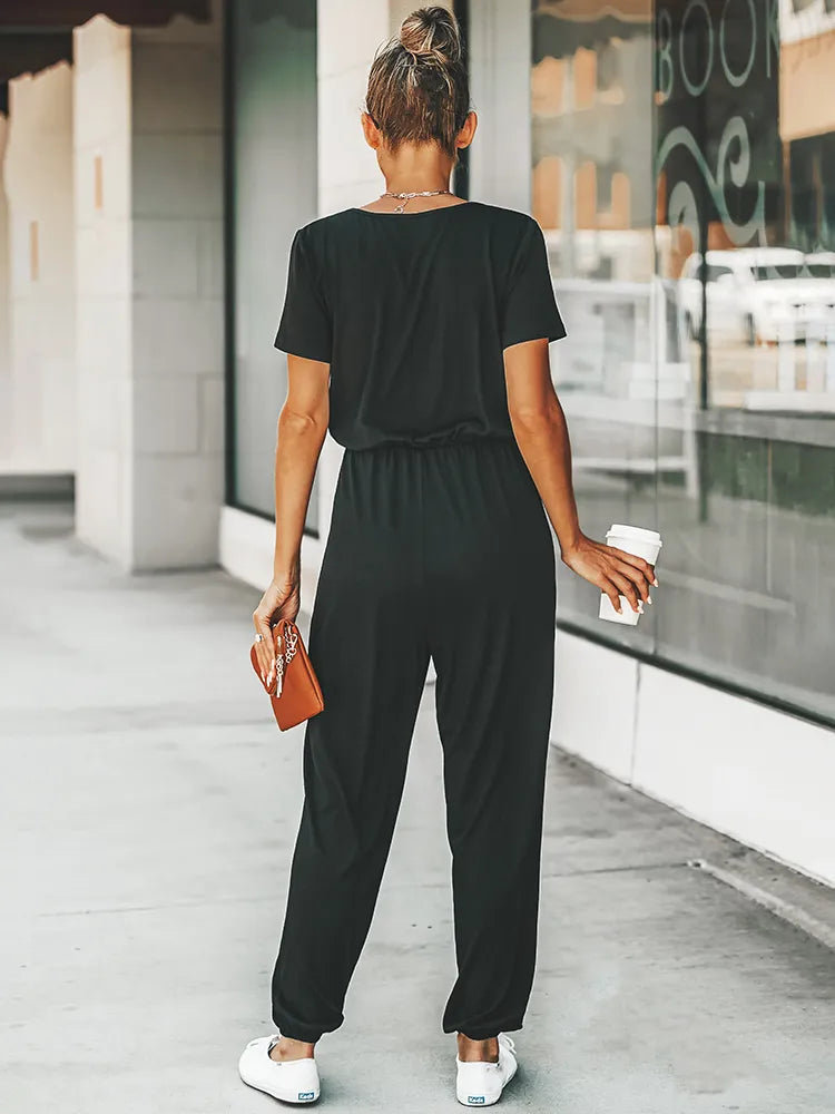 Valerie™ | Jumpsuit mit kurzen Ärmeln