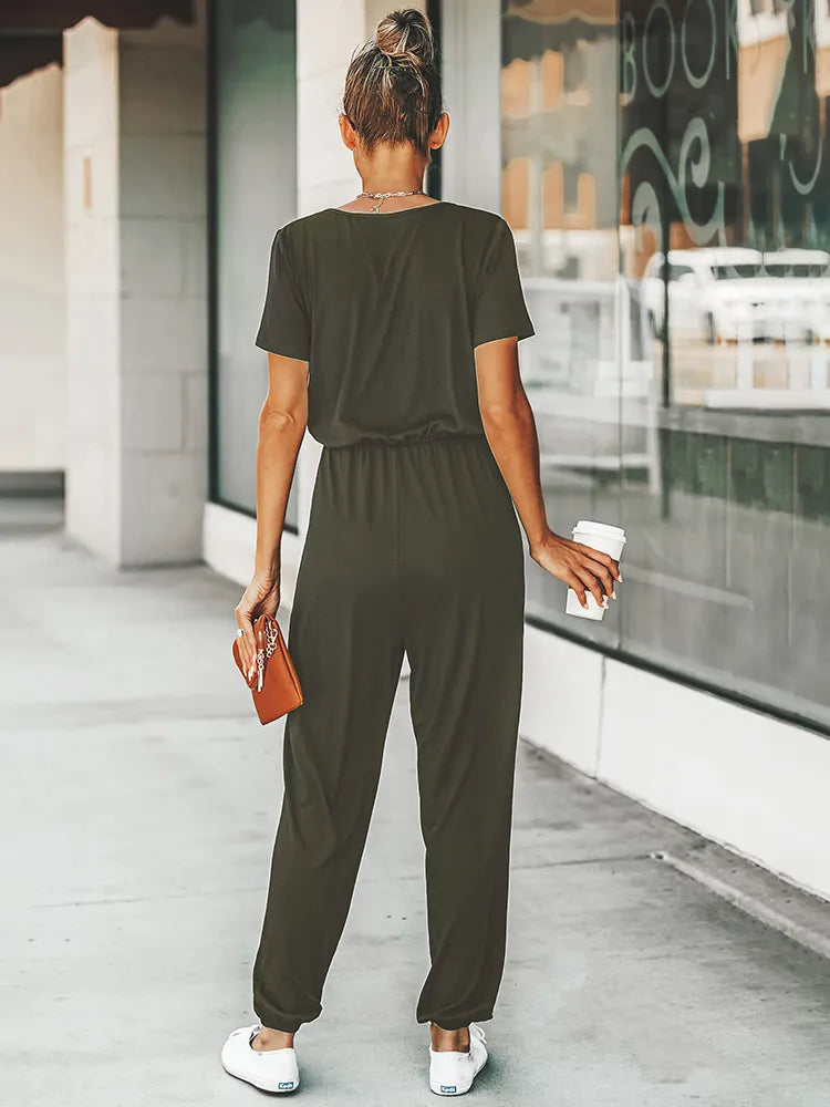 Valerie™ | Jumpsuit mit kurzen Ärmeln