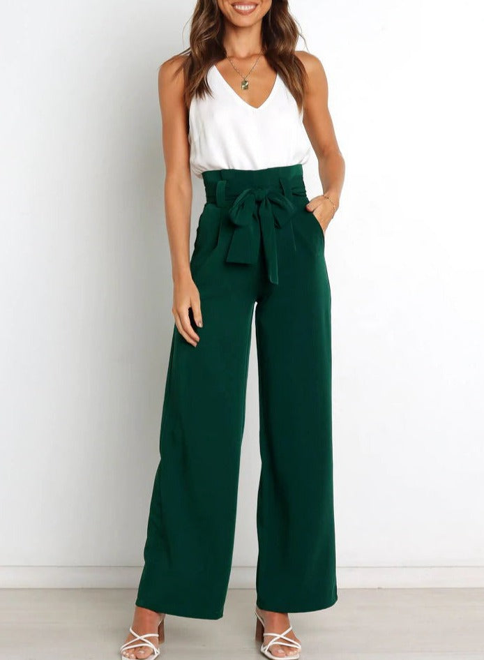 Gudrun™ | Stoffhose mit Schleife
