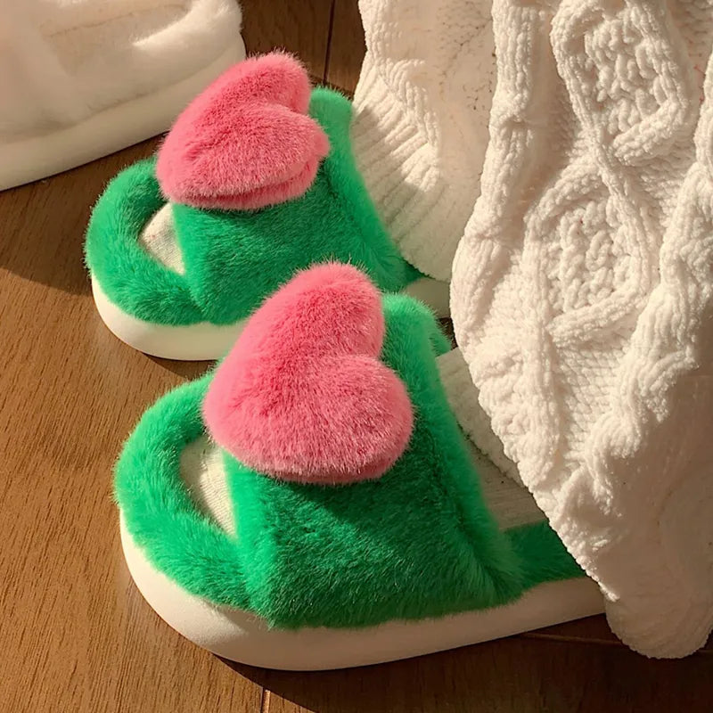Velunie™ | Flauschige Herz-Pantoffeln