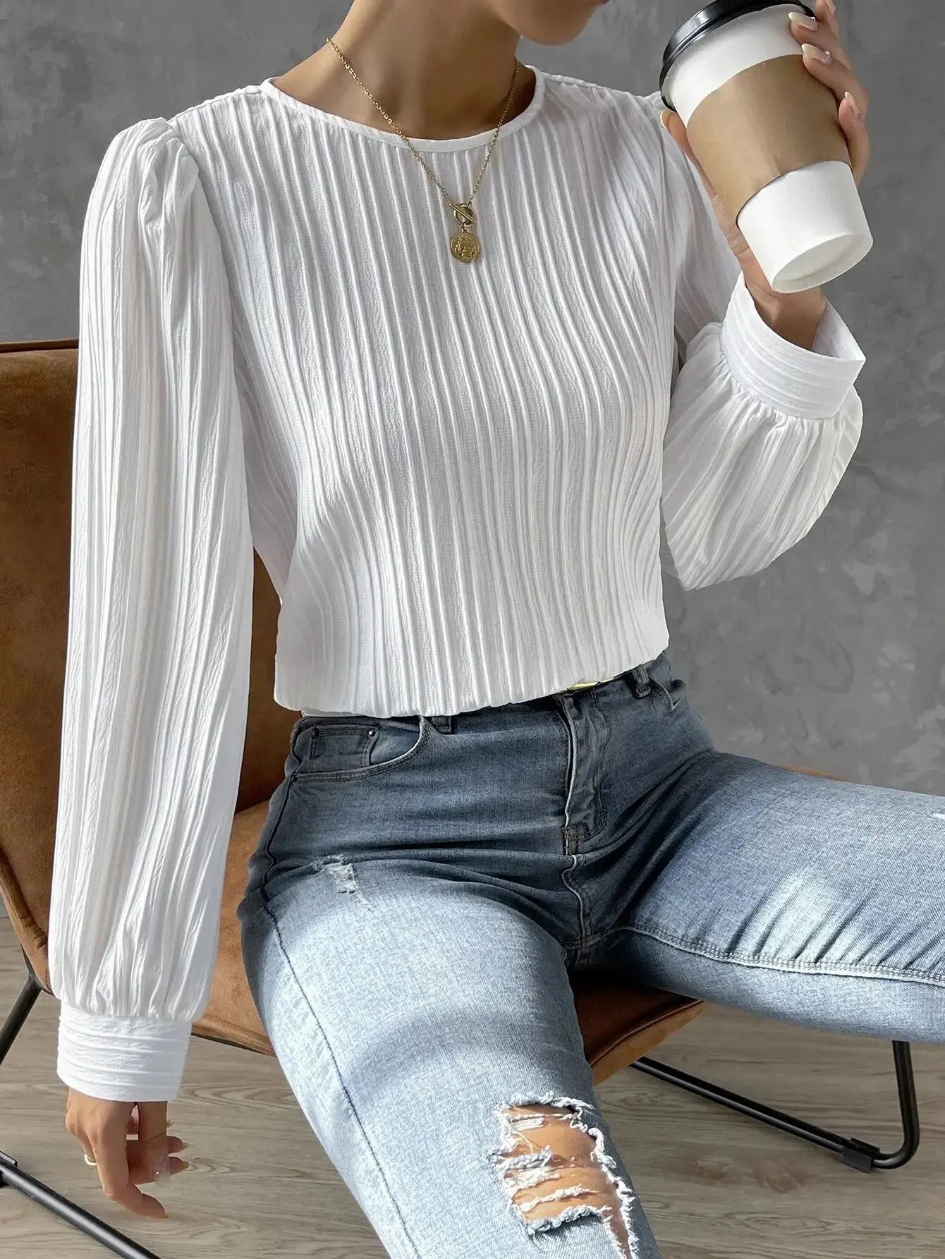 Emma™ | Zeitlose Elegante Bluse