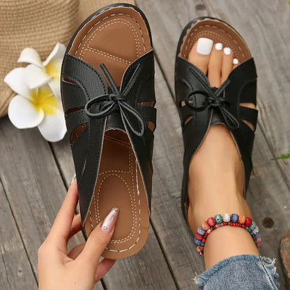 Mirella™ | Keilsandalen mit Knotendetail