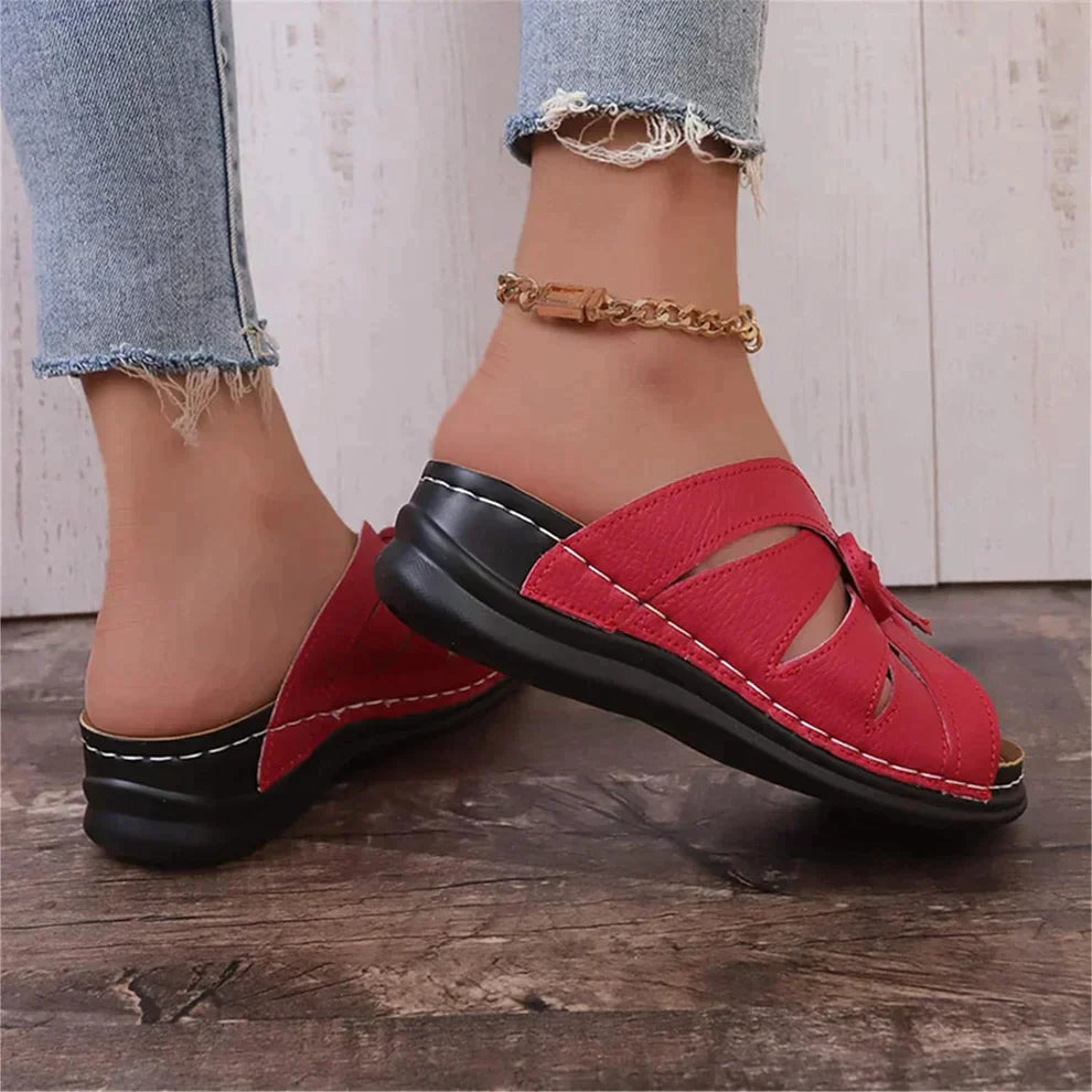 Mirella™ | Keilsandalen mit Knotendetail