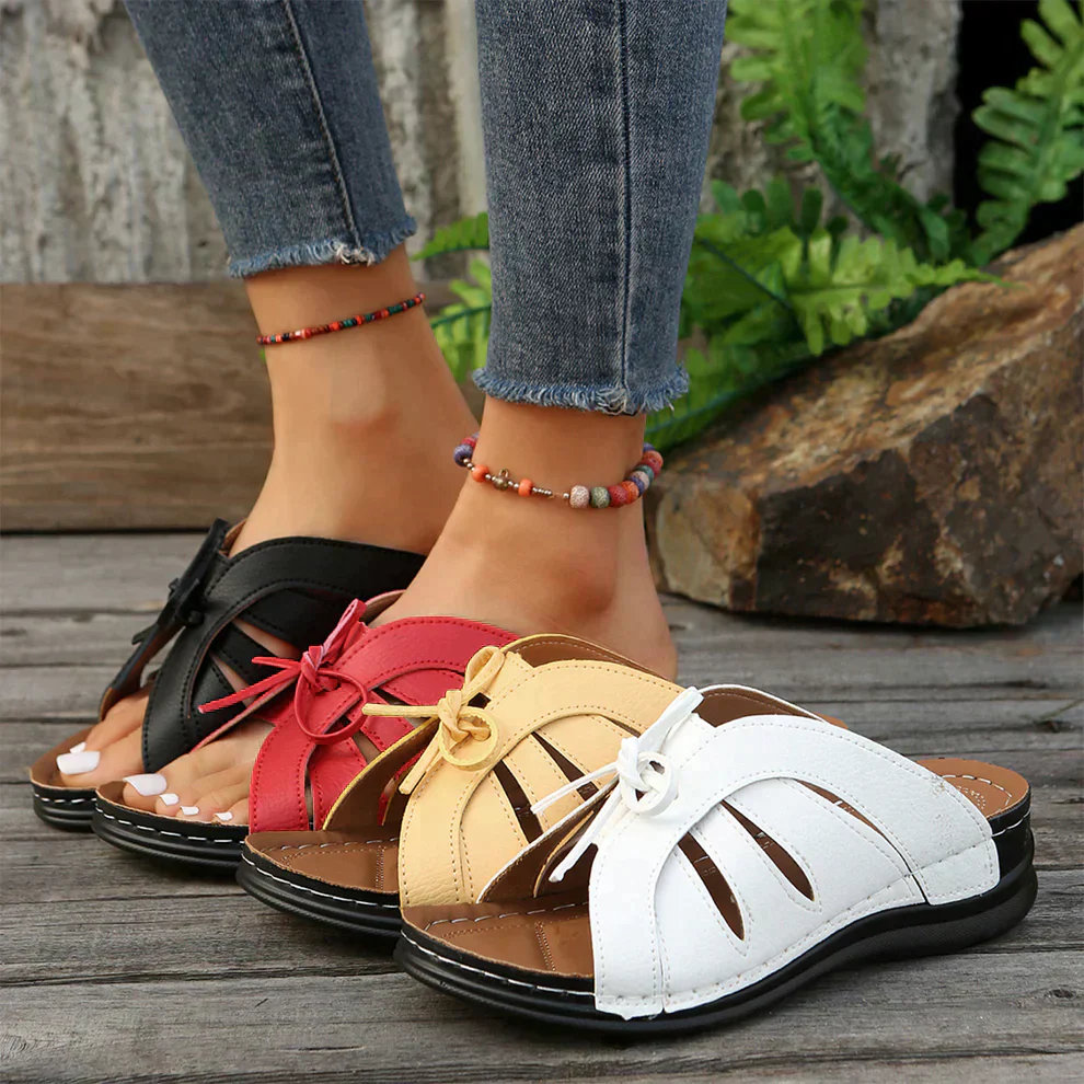 Mirella™ | Keilsandalen mit Knotendetail