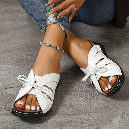 Mirella™ | Keilsandalen mit Knotendetail