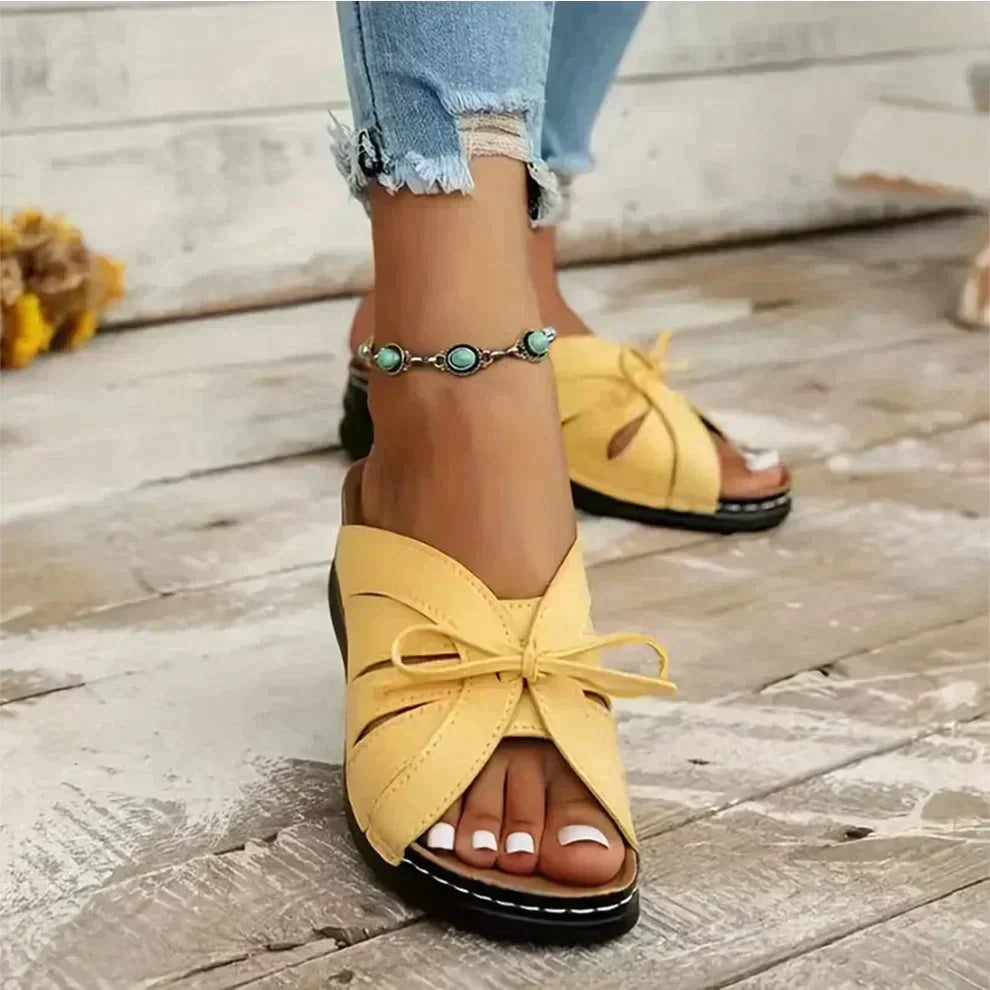 Mirella™ | Keilsandalen mit Knotendetail
