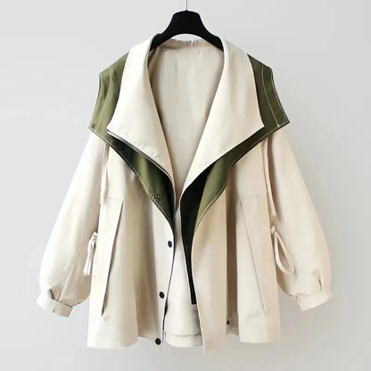 Leanne™ | Damen Regenjas mit Knopen