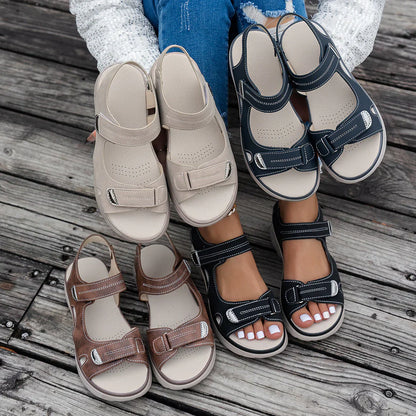 Zelmira | Damensandalen mit orthopädischer Unterstützung und mit verstellbarer Passform