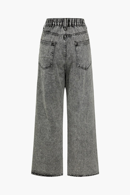 Lara™ | Hose mit weitem Bein und asymmetrischem Detail