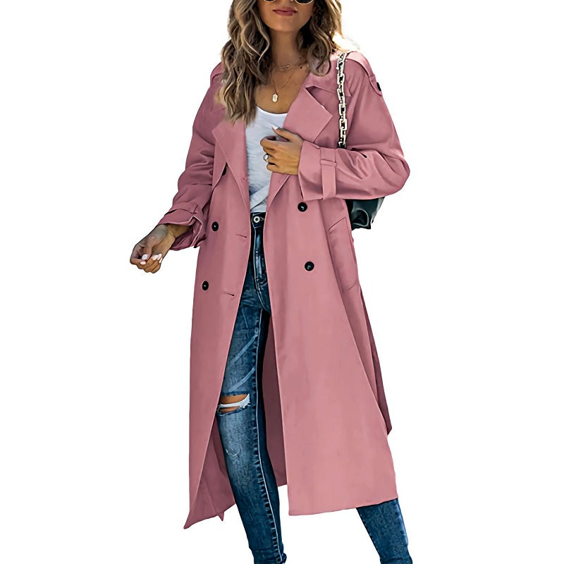 Sara™ | Langer Damen-Trenchcoat