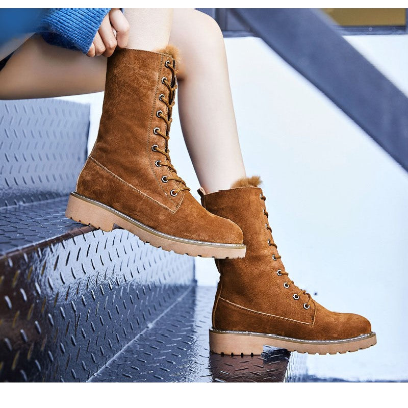 Velmora™ | Wildleder-Schnürstiefel