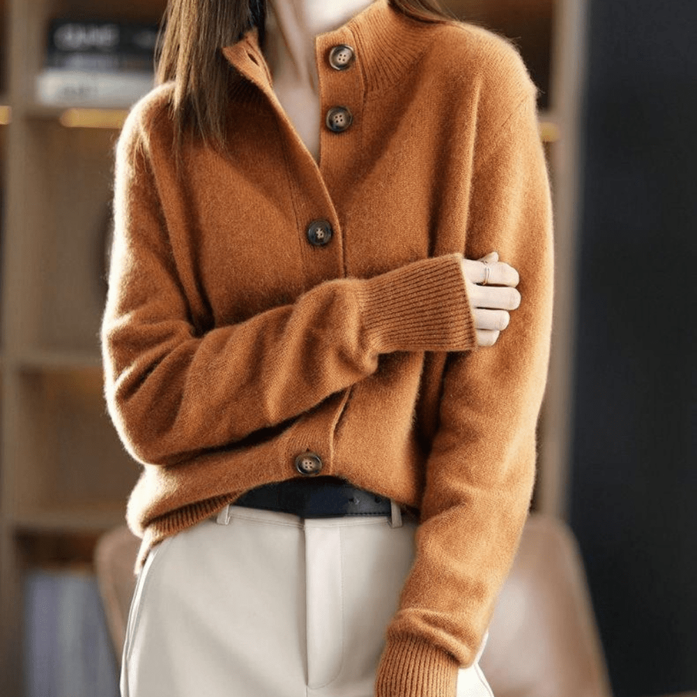 Anny™ | Kasjmier Gestrickte Cardigan